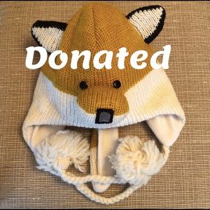 🦊 fox wool toboggan / toque 🦊 EUC adorable! 😍
